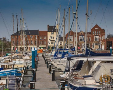 View of the main Hull Marina from the west.